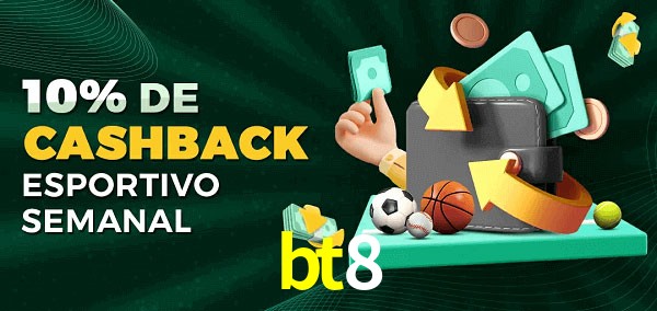 10% de bônus de cashback na bt8